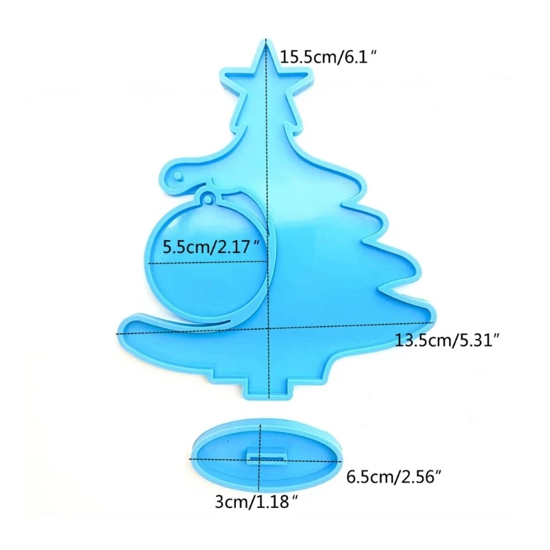 Moule en Silicone pour arbre noël, en résine époxy, outil fabrication d'ornements Table, vente directe