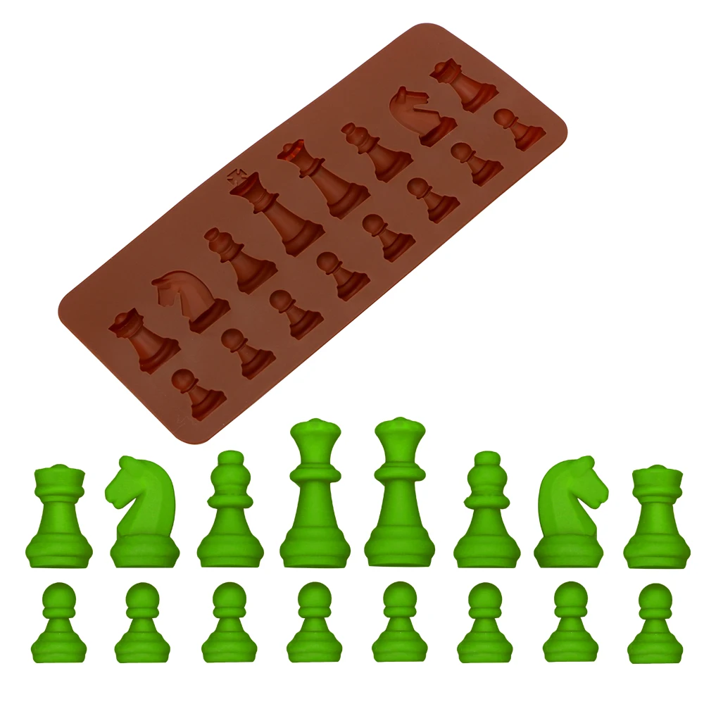 Kitchen Accessories Chess Shaped Silicone Ice Sugar Cake Mould Bakeware Chocolate Mold Decoration Tools