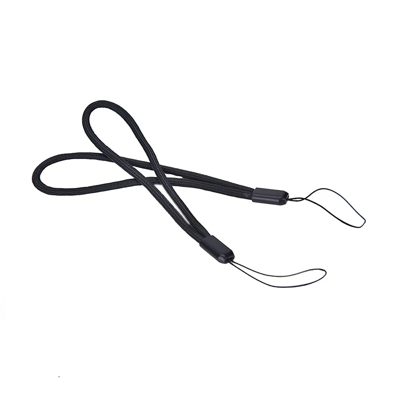 5pcs Nylon Hand Wrist Strap Lanyard For Camera Cell Phone For USB Mp3 Mp4 Camera String Strap Black