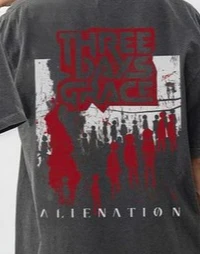 Inspired by the Three Days Grace concert this rock music T-shirt is a pure cotton couple's streetwear suitable for all seasons