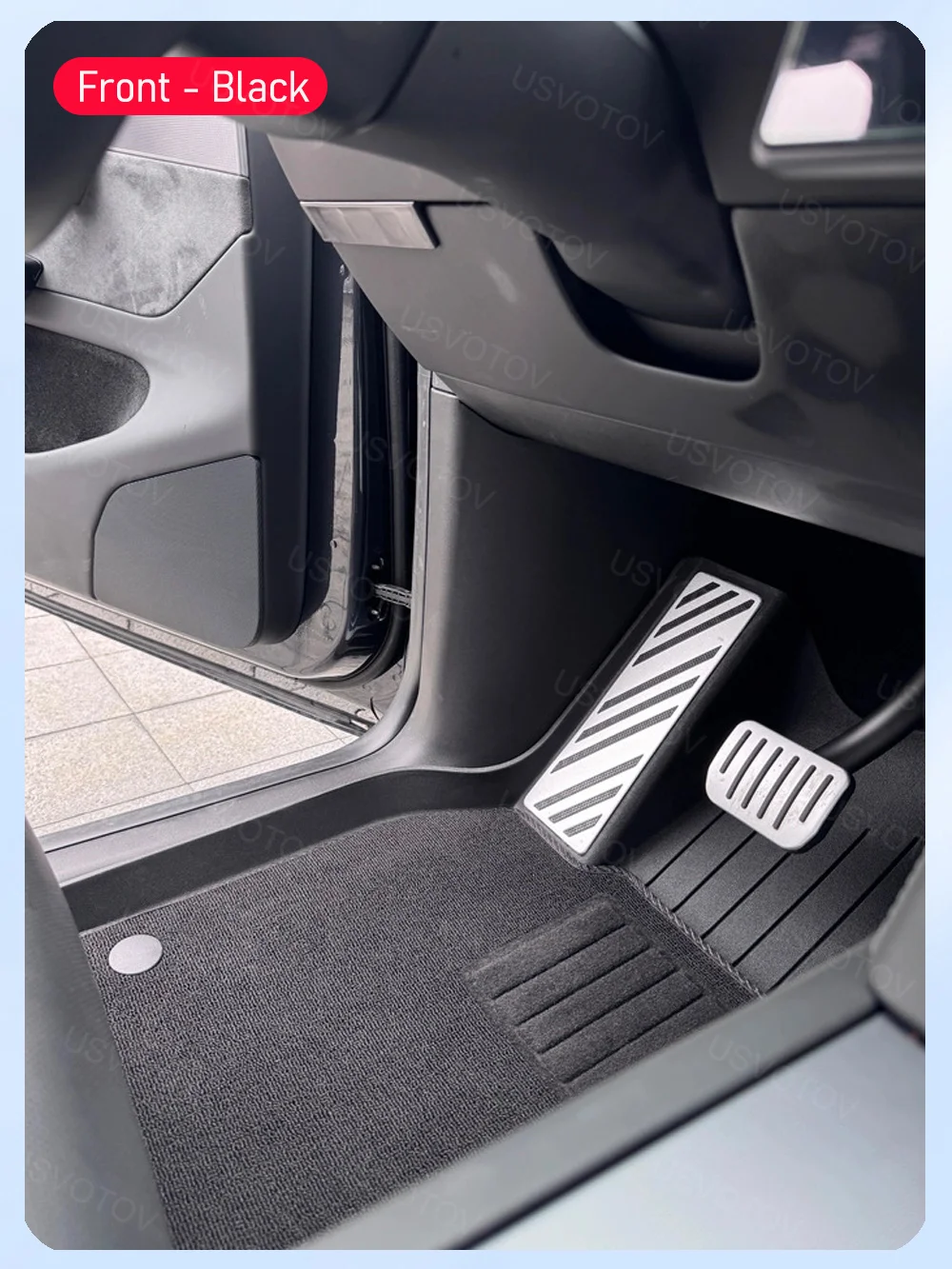 Türschwellenschutz für Tesla Model YL Y L 2026 Zubehör Anti-Kick-Türschwellerschutz Sitzgleitschienen-Polster Kofferraum-Seitenabdeckung Matten – Detail 13