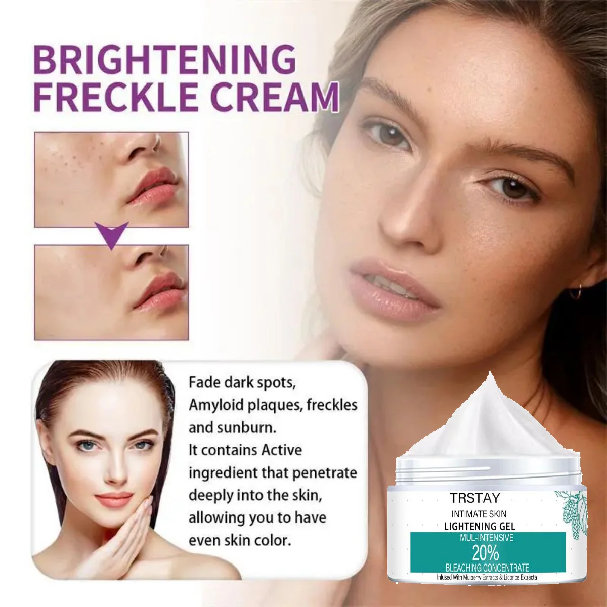 Brightening Cream Brightening skin tone to create a hydrating Q elastic skin moisturizing moisturizing hydration