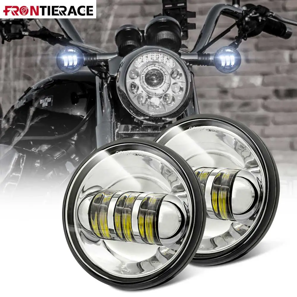 4.5 Inch Fog Lights Angel Eyes  for Motorcycle  Harley Davidson Softail Motorcycle Accessaries Oval Moto Lighthouse