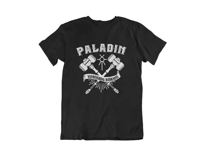 Paladin T-shirt dungeons and Dragons Inspired design