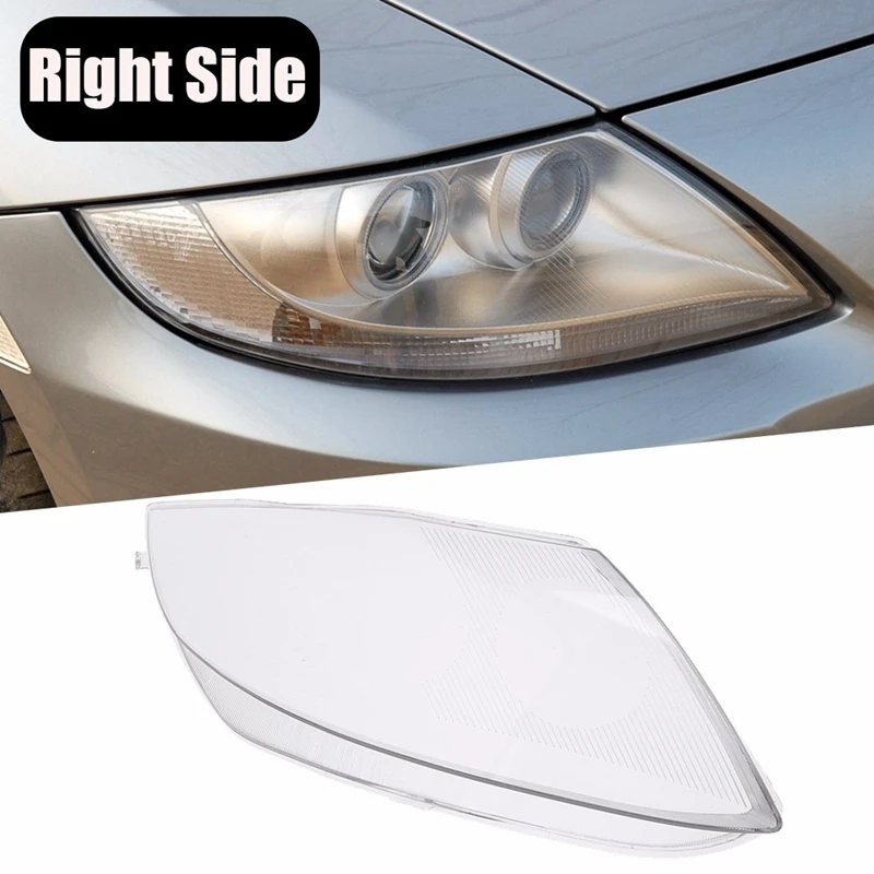 Left+Right Side For-BMW Z4 E85 2003-2008 Car Headlight Len Cover Transparent Lampshade Light Shell Lens Glass