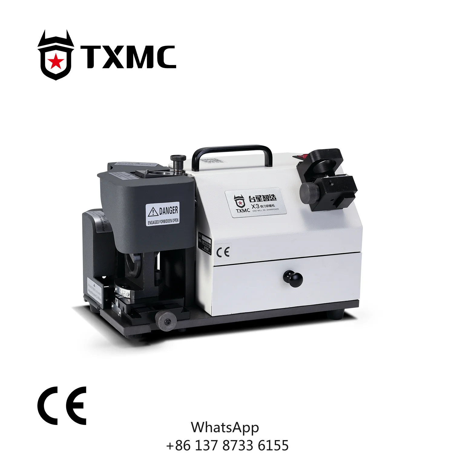 TXMC TX- X3 4-14mm High Precision Tool Grind 2/3/4 Flute End Mill Sharpener Cutter Grinding Machine