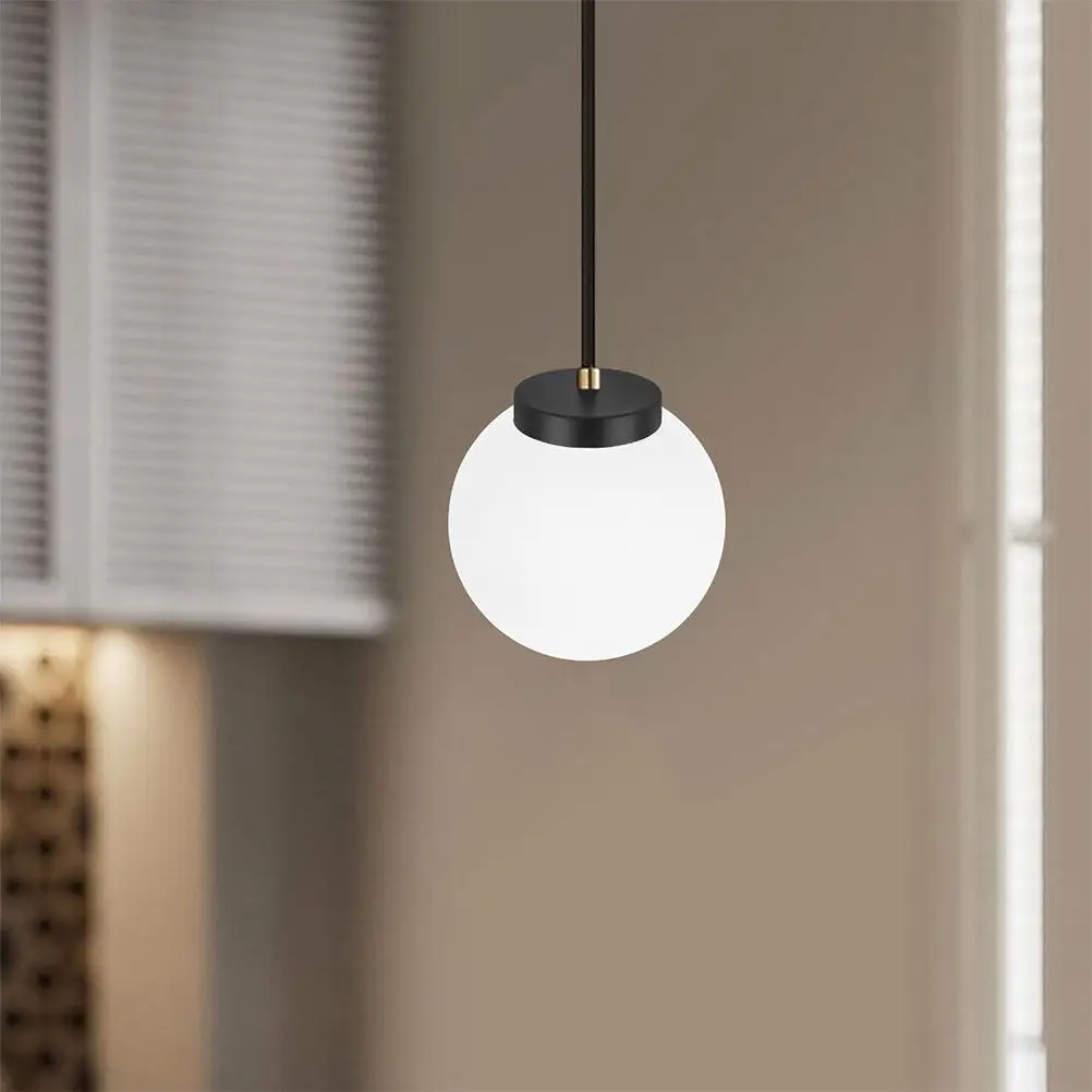 

Milky White Frosted Round Glass Globe Lampshade Replacement Ceiling Light Pendant for Living Room Dining Table Fixture