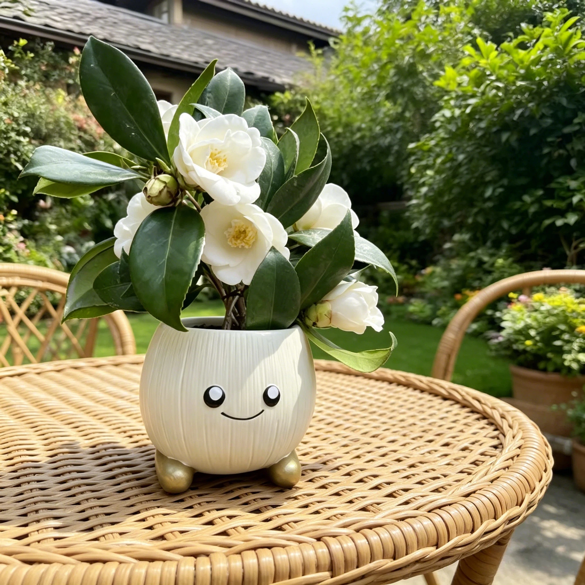 1Pc, Nordic Style Smiling Face Resin Flower Pot, Cute Smiling Figure Home Decor Statue, Home Entryway Decoration Flower Pot, Bedroom Bay Window Atmosphere Decoration Piece, Joint Office Space Tea Room Leisure Area Decoration, Popular Baking Shop Light Food Restaurant Decoration Prop, Universal Holiday Gift, High and Low Temperature Resistant Durable Resin Decorative Flower Pot