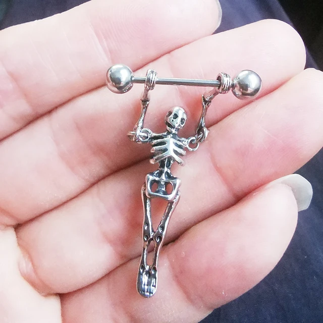 1pcs Anti allergy Stainless Steel Personalized Skull Nipple Rings for Sexy Body Piercing Jewelry AliExpress