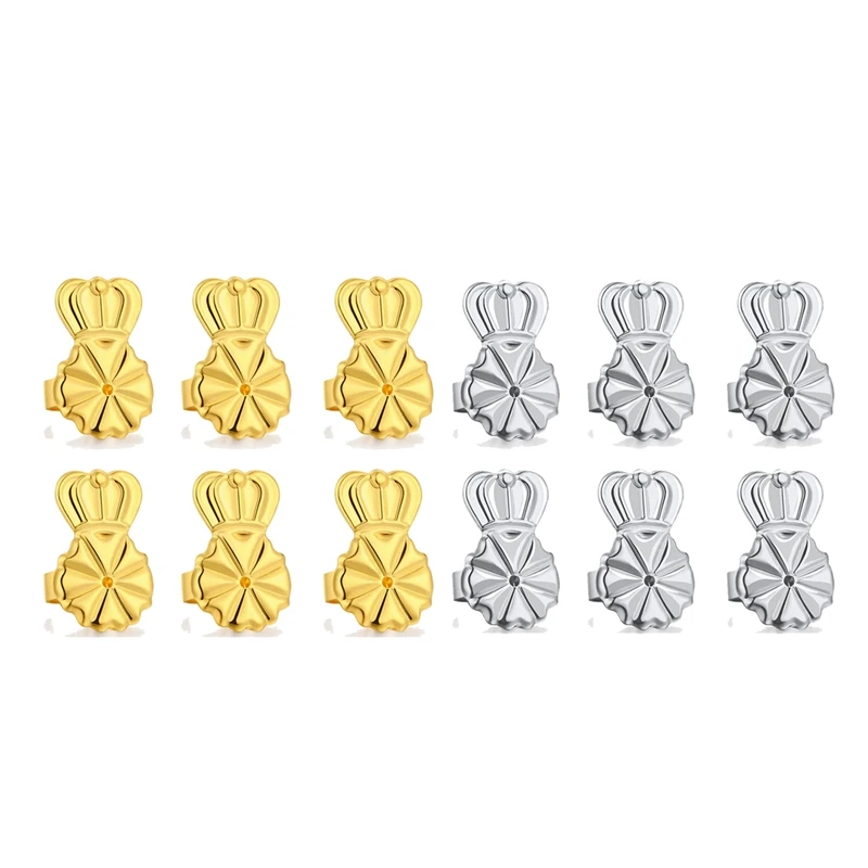 

3-Pairs Earring Backs,Earring Backs Lifter For Heavy Earrings, Adjustable Hypoallergenic Secure Earring Backs