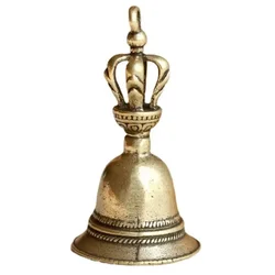 1PC Tibetan Bronze Bell Antique Bell Christmas Tree Pendant Brass Handicraft Magic Bell Wind Shui Feng For Decoration