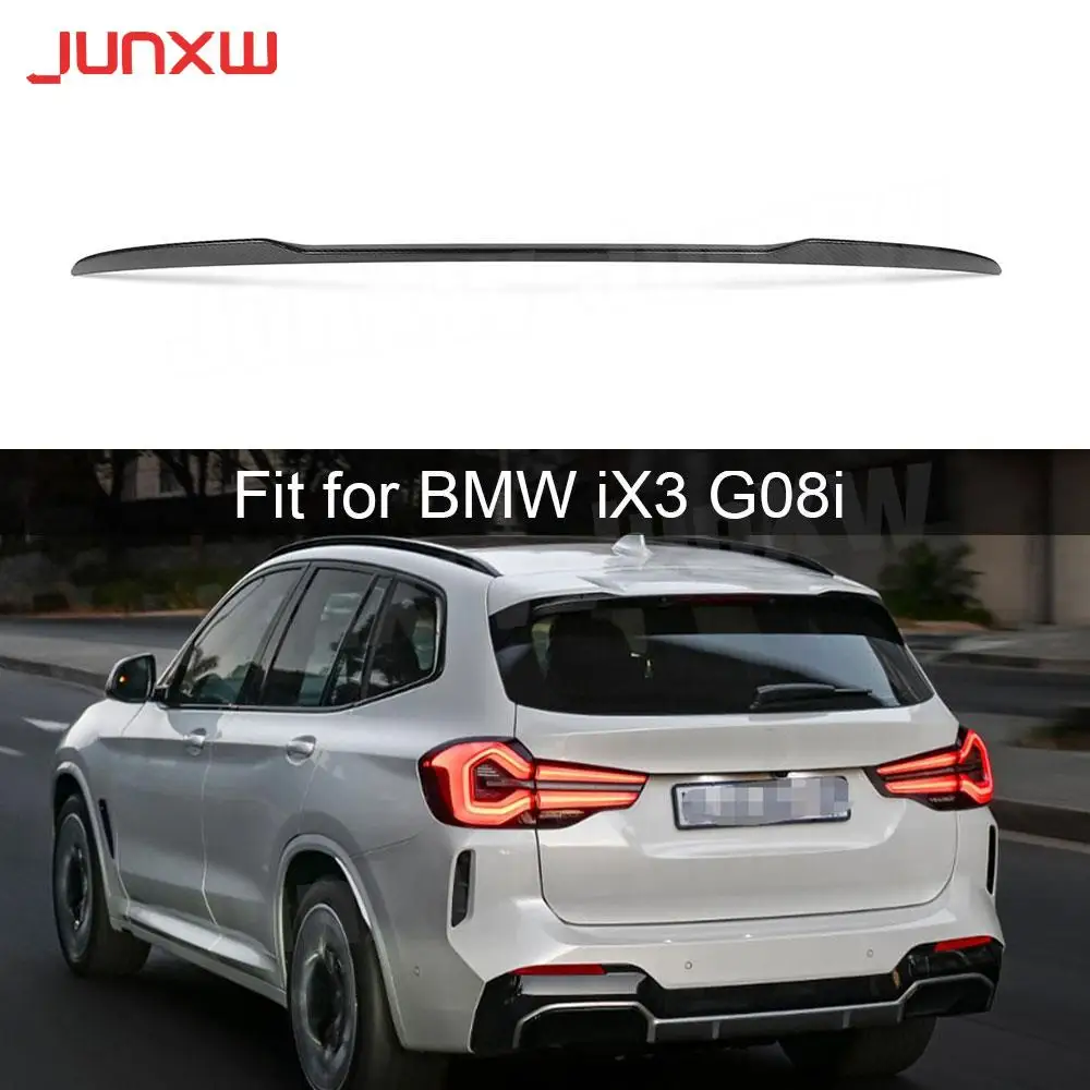 

Carbon Fiber Rear Spoiler Boot Trunk Middle Wings FRP For BMW iX3 G08i 2022 Car Exterior Decoration Bodykits Black