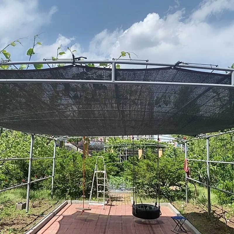 40~90% Shading Black HDPE Anti-UV Sun Shade Net Gazebo Shelter Outdoor Pergola Sun Cover Agriculture Greenhouse Sunshade Net