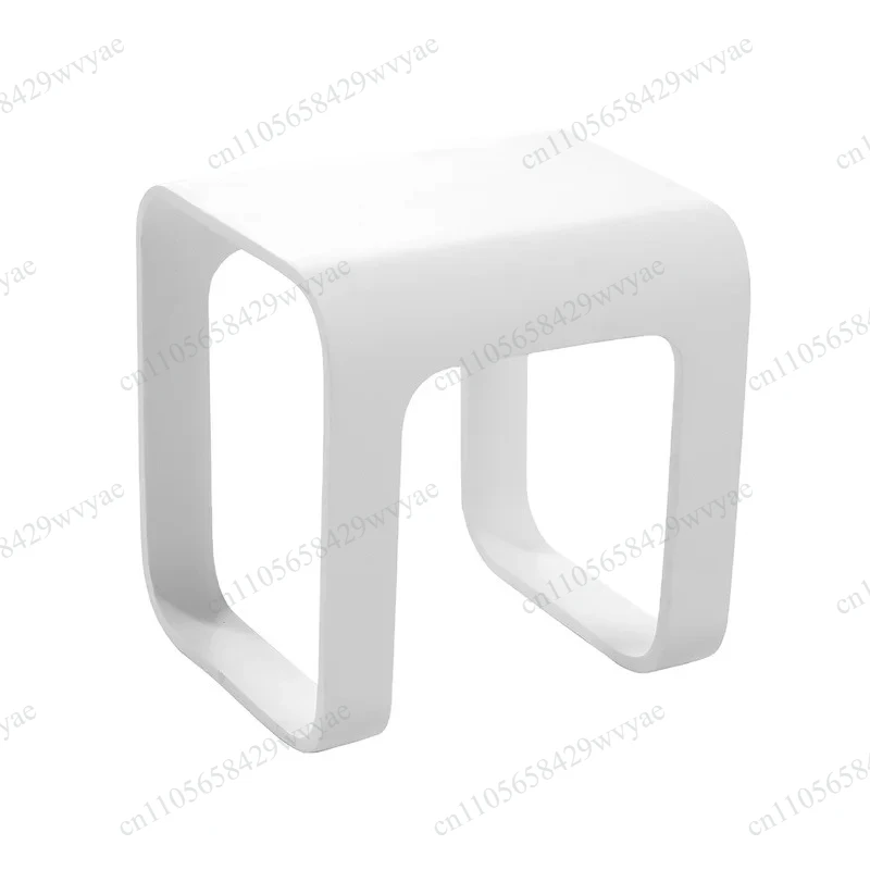 Custom Modern Shower Bath Stool, Acrylic Bathroom Bench