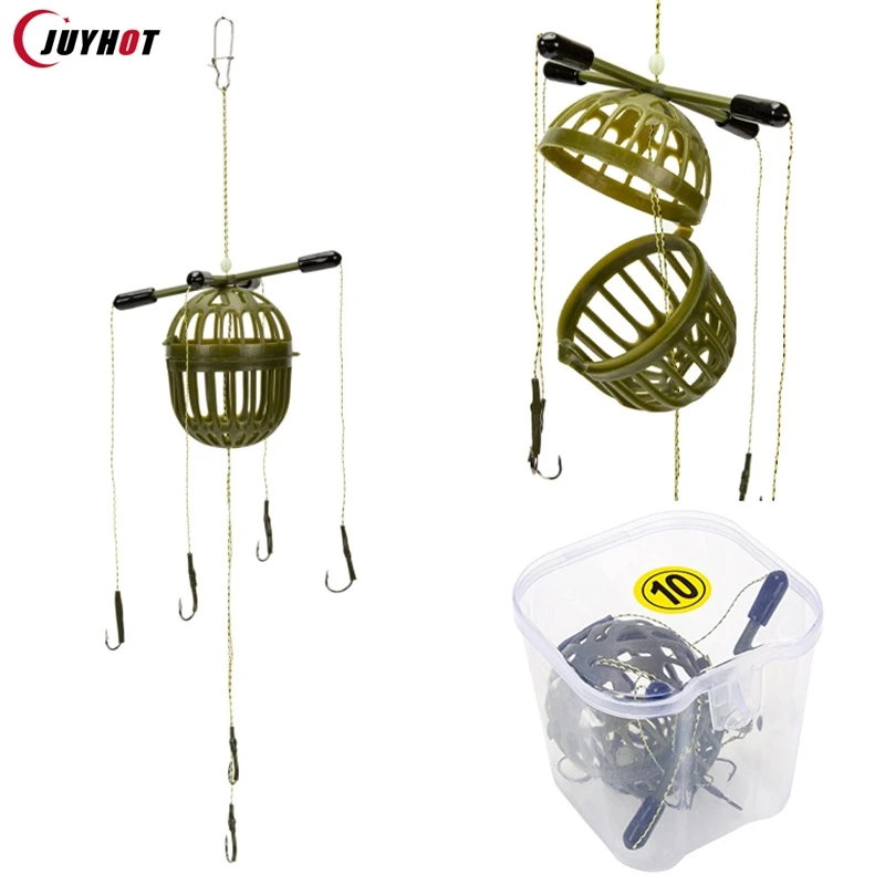 Spot Four Silver Carp Bighead Monster Cage Mine Explosion Hook Group Iseni Line Group Fishing Flip Plate Plate Hook String Hook