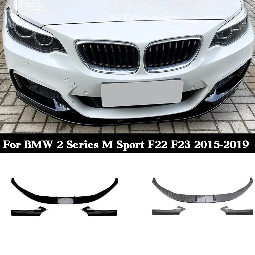 

Для BMW 2Series F22 F23 2015-2021 спойлер на передний бампер, диффузор в стиле M-Sport для M235i M240i 220i 228i 230i, комплект настройки кузова