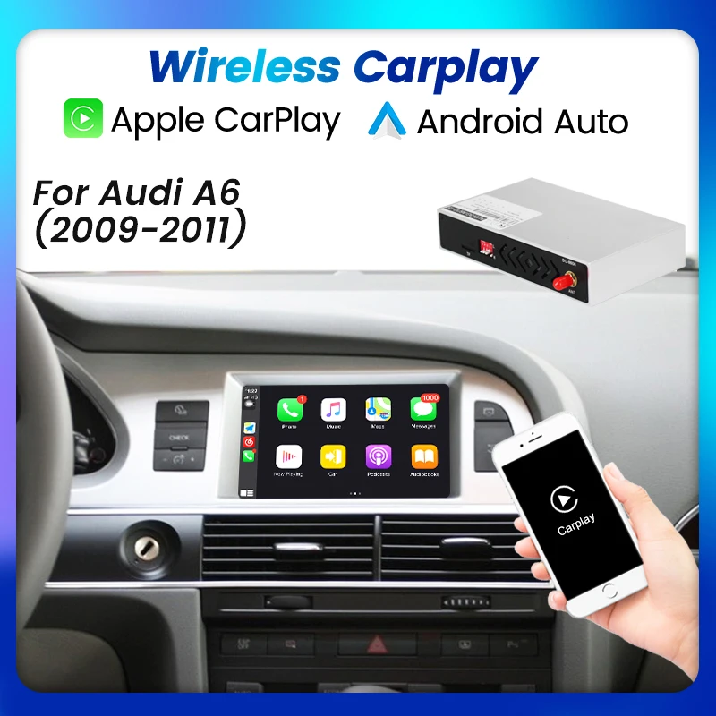 Wireless for CarPlay Android Auto dla Audi A6 C6 –评测 i rekomendacja