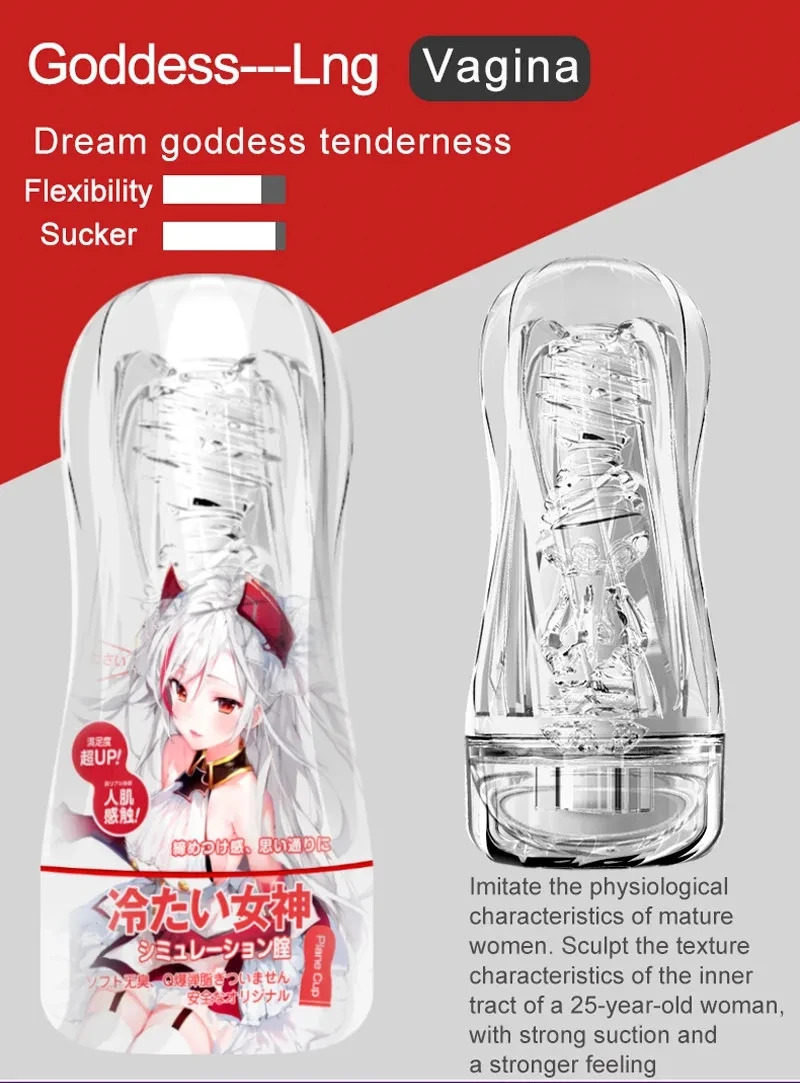 جهاز استمناء شفاف مص القضيب الرجال التمارين الجنس لعب أنيمي الفتيات المهبل الشرج 3 نمط Onahole الذكور الكبار المنتجات