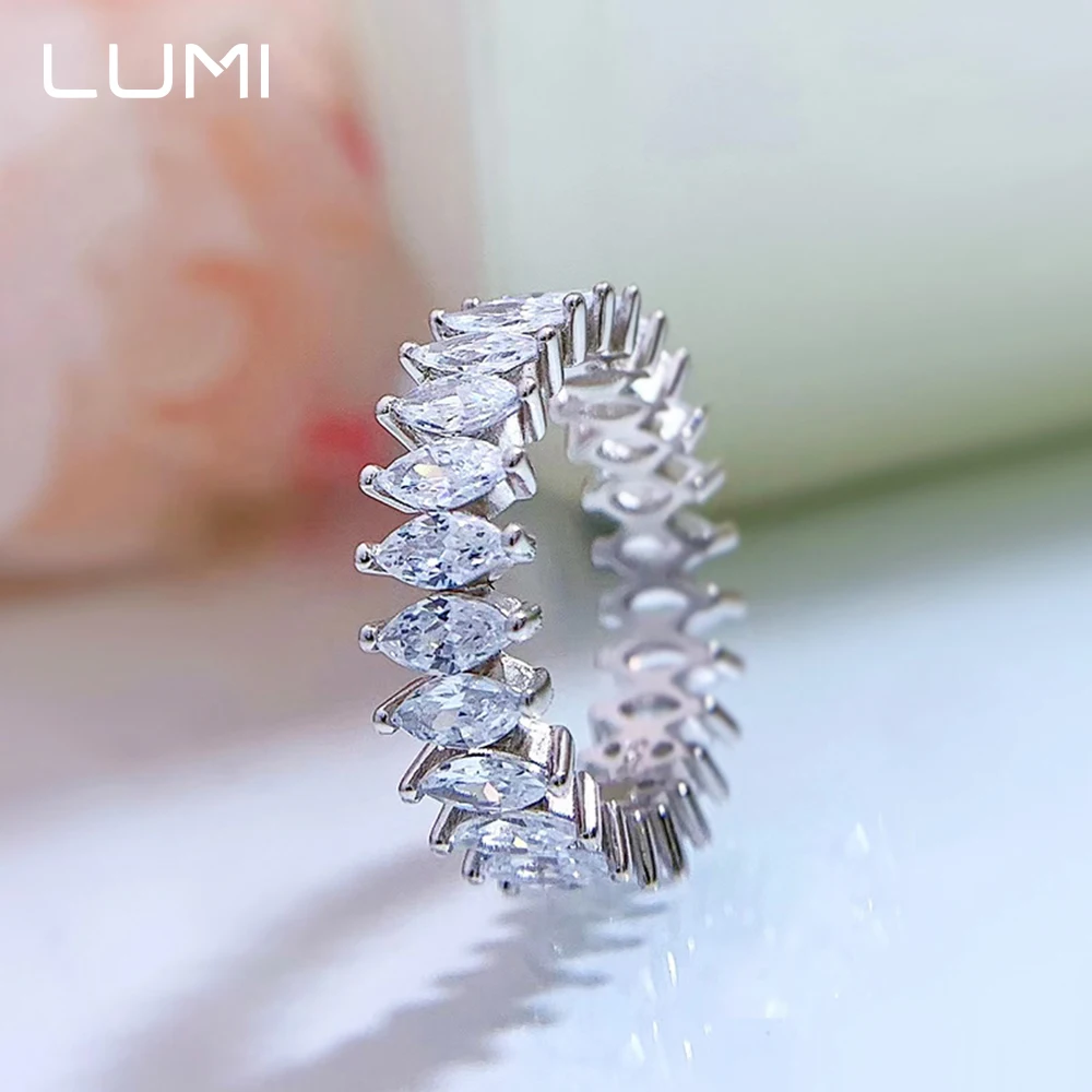 

Total 1ct Marquise Cut Moissanite Ring Hypoallergenic 925 Sterling Silver Beautiful Bride Ring for Party Wedding Jewelry Gift