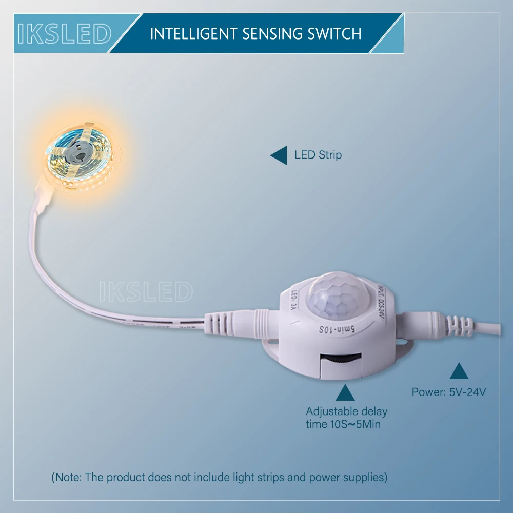 Sensor Detector Smart Switch 5V 24V Infrared Motion Detection LED Strip Light Mini Module Tape Automatic Human Body Controller