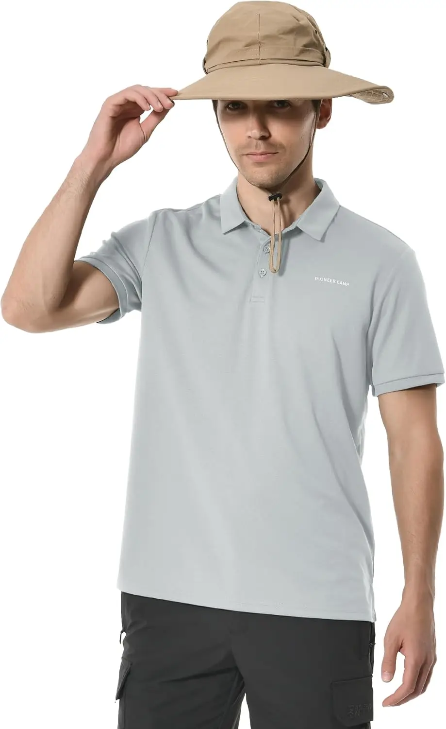 Mens Golf Polo Shirts Soft Solid Plain Quick Dry Lighweight Short Slevee Outdoor Polo T-Shirts Tops
