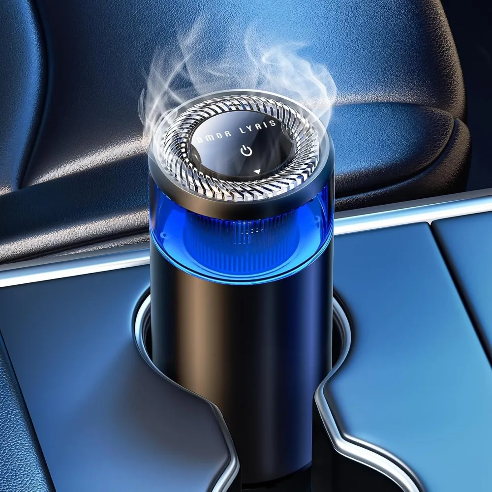 

Smart Car Air Fresheners, Ambient Light & Mist Fragrance, Auto On/Off Car Air Freshener Diffuser, Adjustable Intensity, Premium