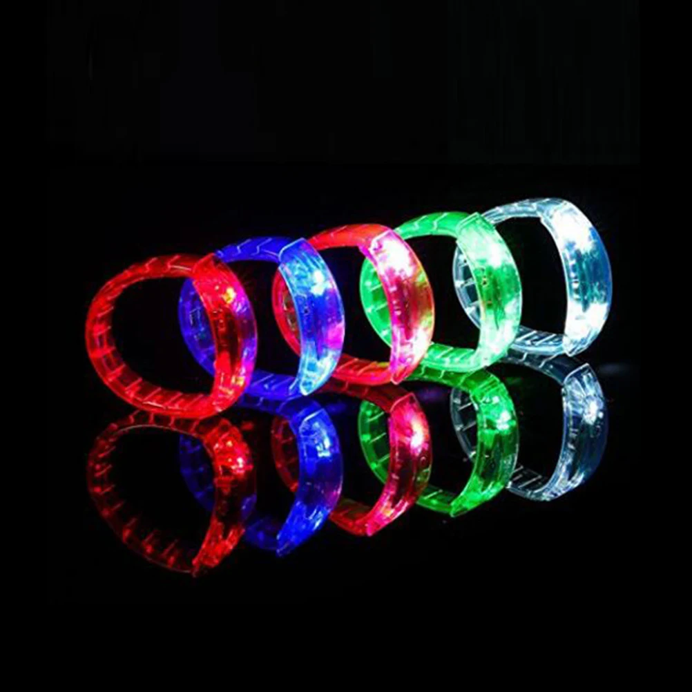 

Voice-controlled Luminous Bracelet Glow Bracelets Wristband Light Silicone Bangle
