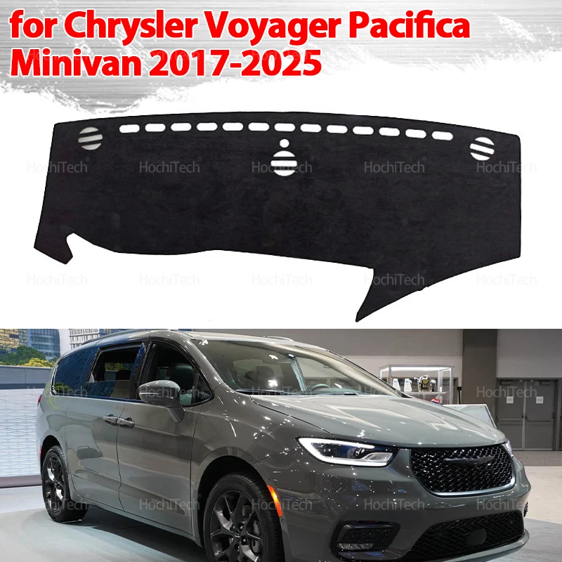 Cubierta para salpicadero de coche, alfombrilla para tablero para Chrysler Voyager Pacifica Minivan 2017-2025, almohadilla parasol, cojín, protector solar, accesorios Anti-UV