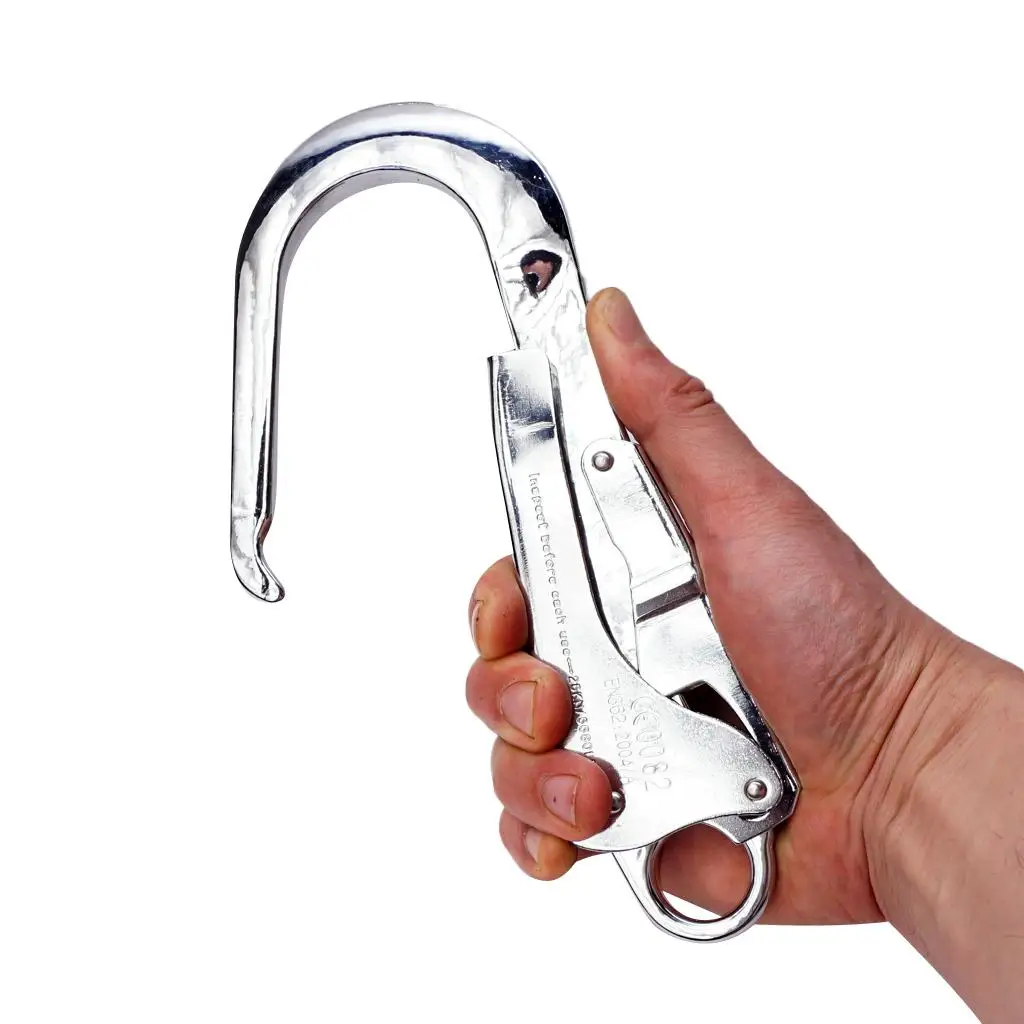 25KN Alloy Snap Hook for Rock Climbing Industrial Construction Fall Arrest