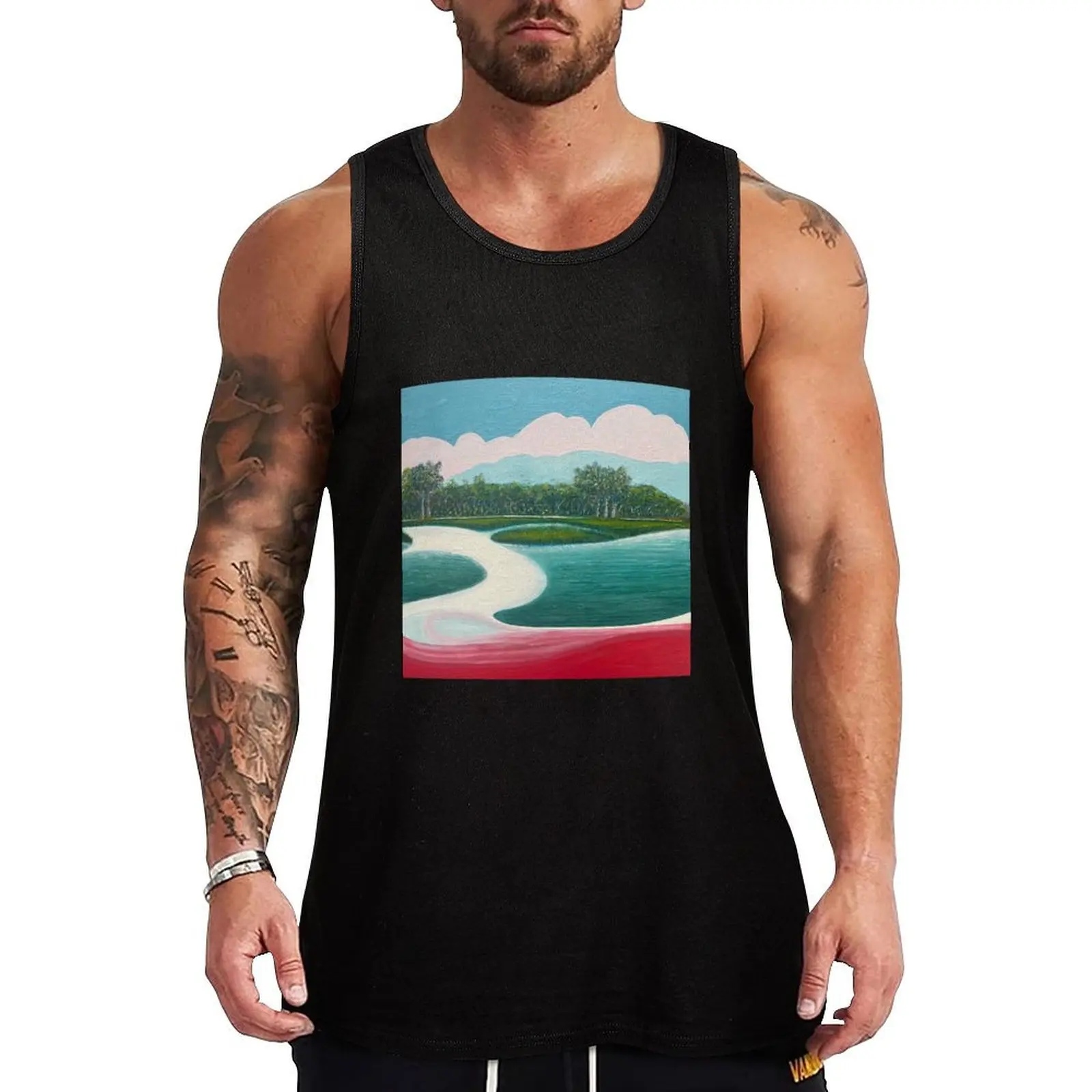 Bold Cityscapes #38 Tank Top T-shirts men bodybuilding for men men clothes