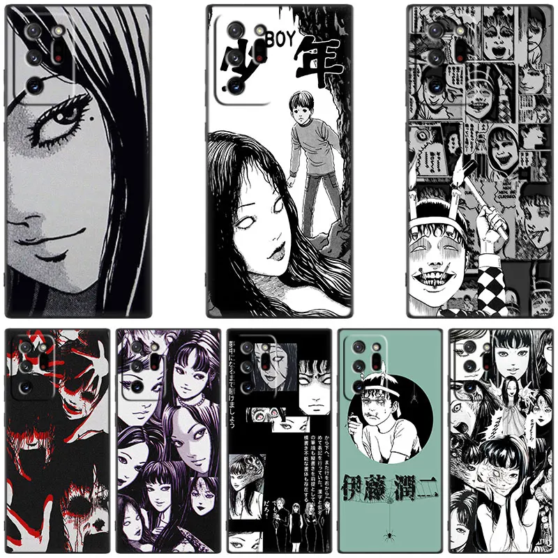 Junji Ito Tees Horror Case For Samsung Galaxy M53 M52 M51 M33 M32 M11 M12 M13 M21 M22 M23 M31S M30S Note 10 Lite Plus 20 Ultra