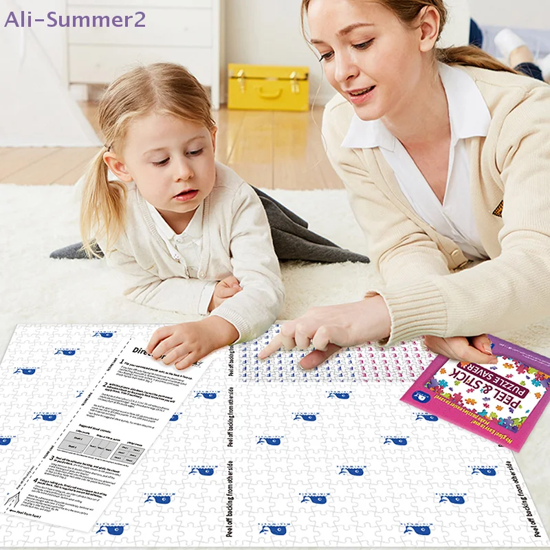 

{Summer2} Клеевые листы для сохранения пазлов, 6 штук, для пазлов на 1000 элементов, размером до 29 x 21,5 дюймов, с 2 клейкими настенными креплениями