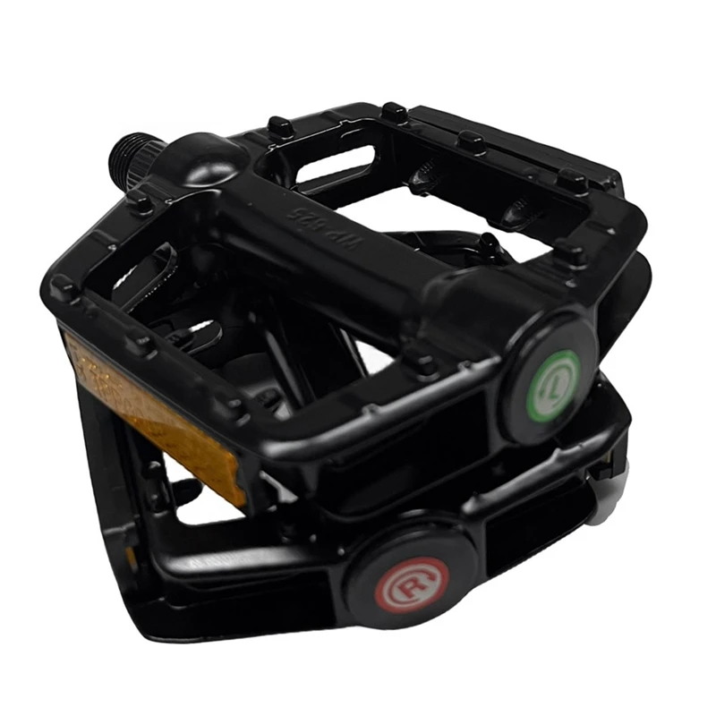 2Pcs Foldable Bicycle Pedal Non-Slip Road Bike Bearing Pedal Set With Reflective Strap Bicycle Parts Accessories image 4