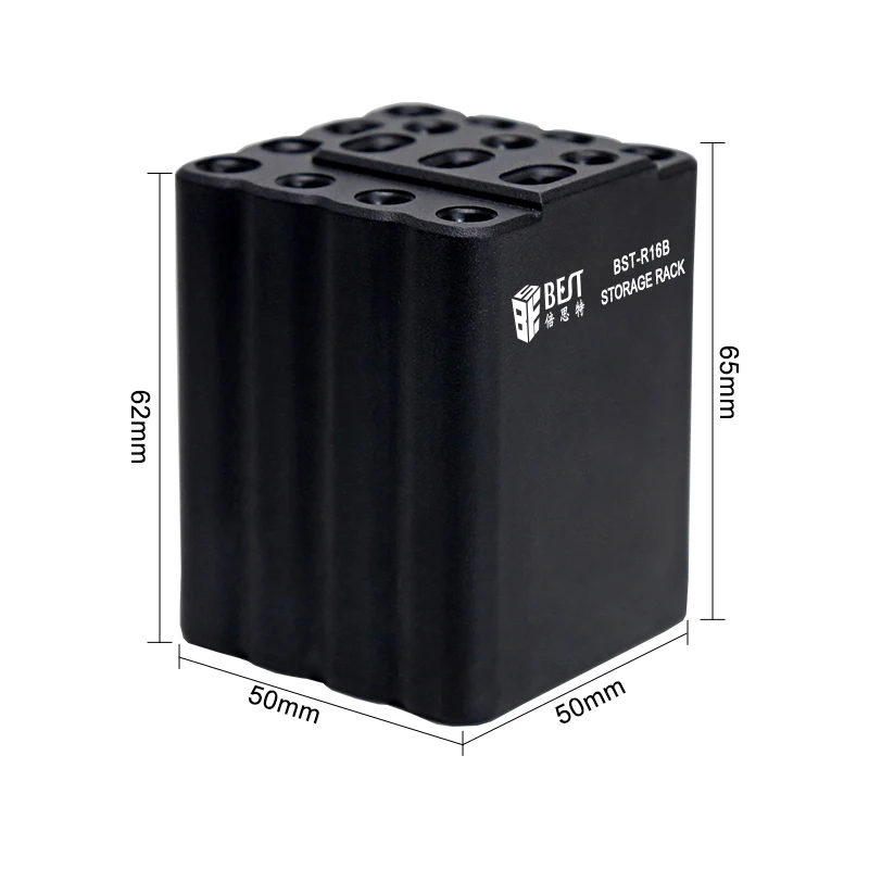 BST-R16B Multifunktionale Lötkolben Tipps Lagerung Box Für C210 C245 C115 T12 Heizung Core Organizer Schweißen Kopf Halter