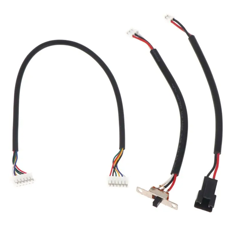 Battery Cable Switch Wire Light Wiring Harness RC Spare Parts Fit MN82 MN99S2 1/12 RC Crawler Car