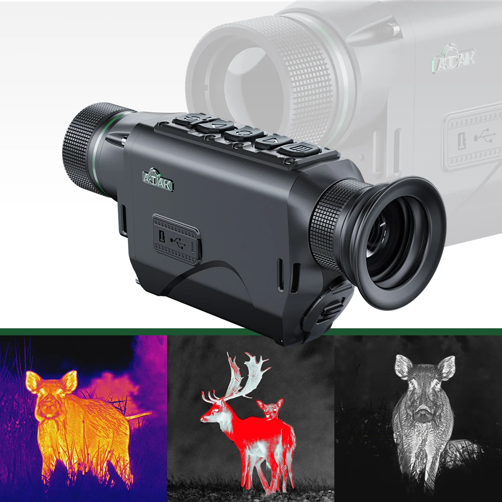 ATAK HT13-LRF Hunting Thermal Imaging Monocular Handheld Outdoor Rangefinder 12μm 25mK Uncooled VOx Sensor тепловизор для охоты
