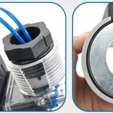 Hydraulic Solenoid Valve Coil 12V 24V 31mm 75mm Black Alloy Steel Electromagnetic Component For Excavator Machinery Replacement