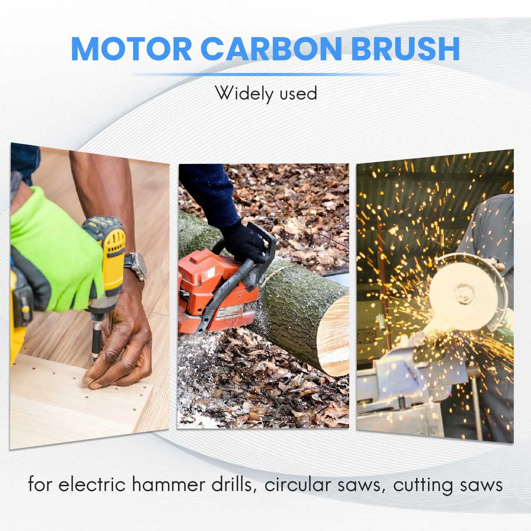 BOFO 10Pcs Carbon Brushes for Evolution Rage 3 255mm Mitre Saw