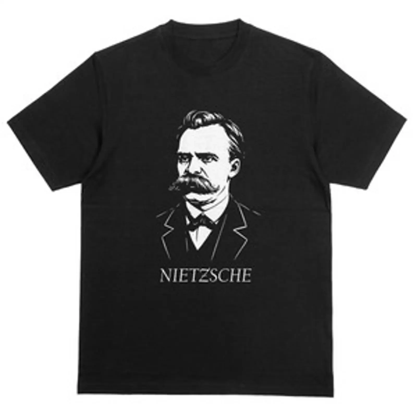 FRIEDRICH NIETZSCHE T Shirt Western Philosophey German Intellectual Top vintage Washed graphic Stretched Top For Everyday Wear
