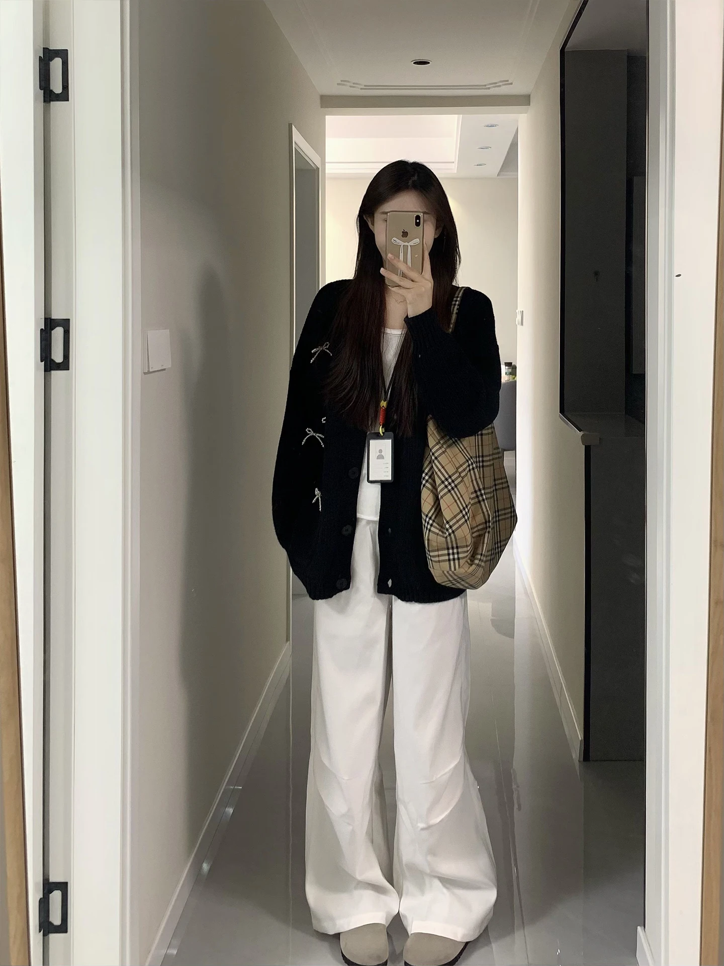 Maglione V-Ne allentato lavorato a maglia chic e pantaloni a gamba larga Set da due pezzi per donna Autunno Inverno Faion Comodo vestito caldo