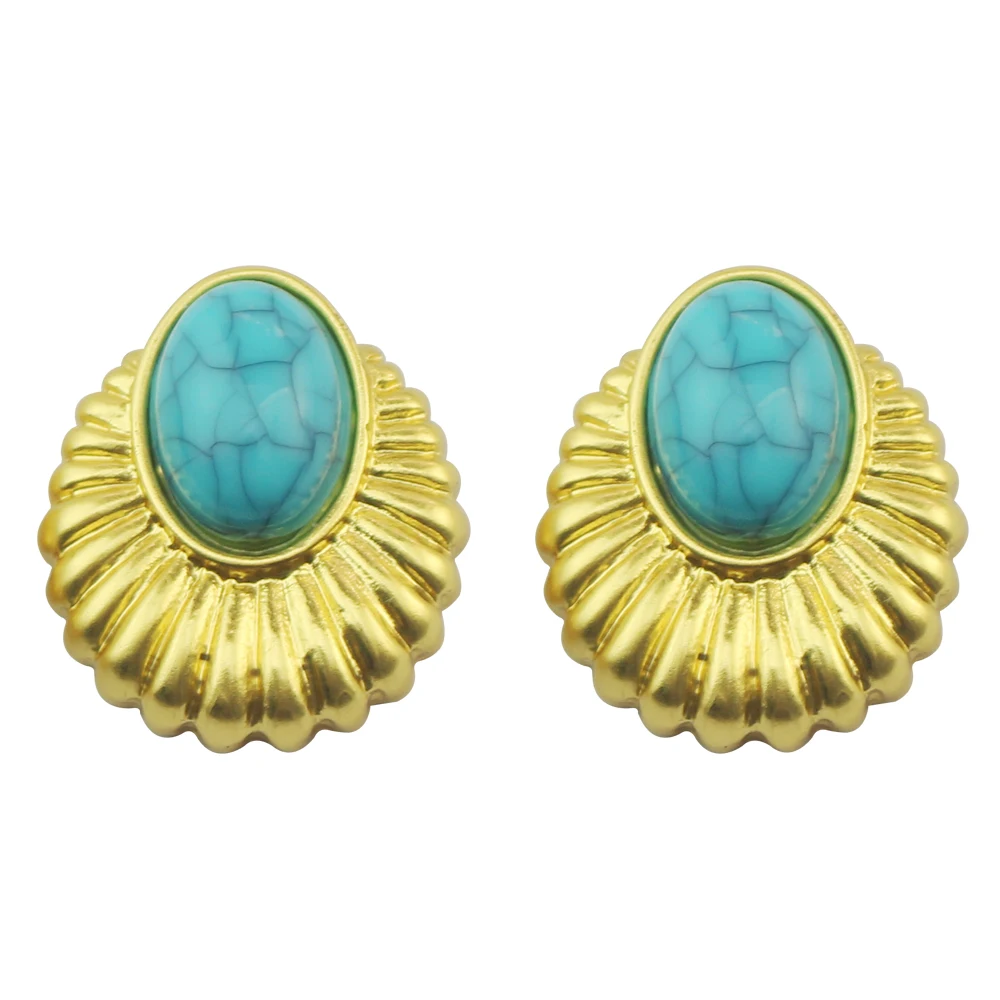 Blue Fritillary Earrings for Women Retro Personality Stud Earring Light Luxury High-end Wedding Party Jewelry Gifts