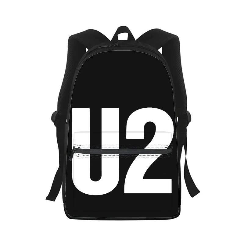 U2 banda homens mulheres mochila impressão 3d moda estudante saco de escola portátil mochila crianças viagem bolsa de ombro