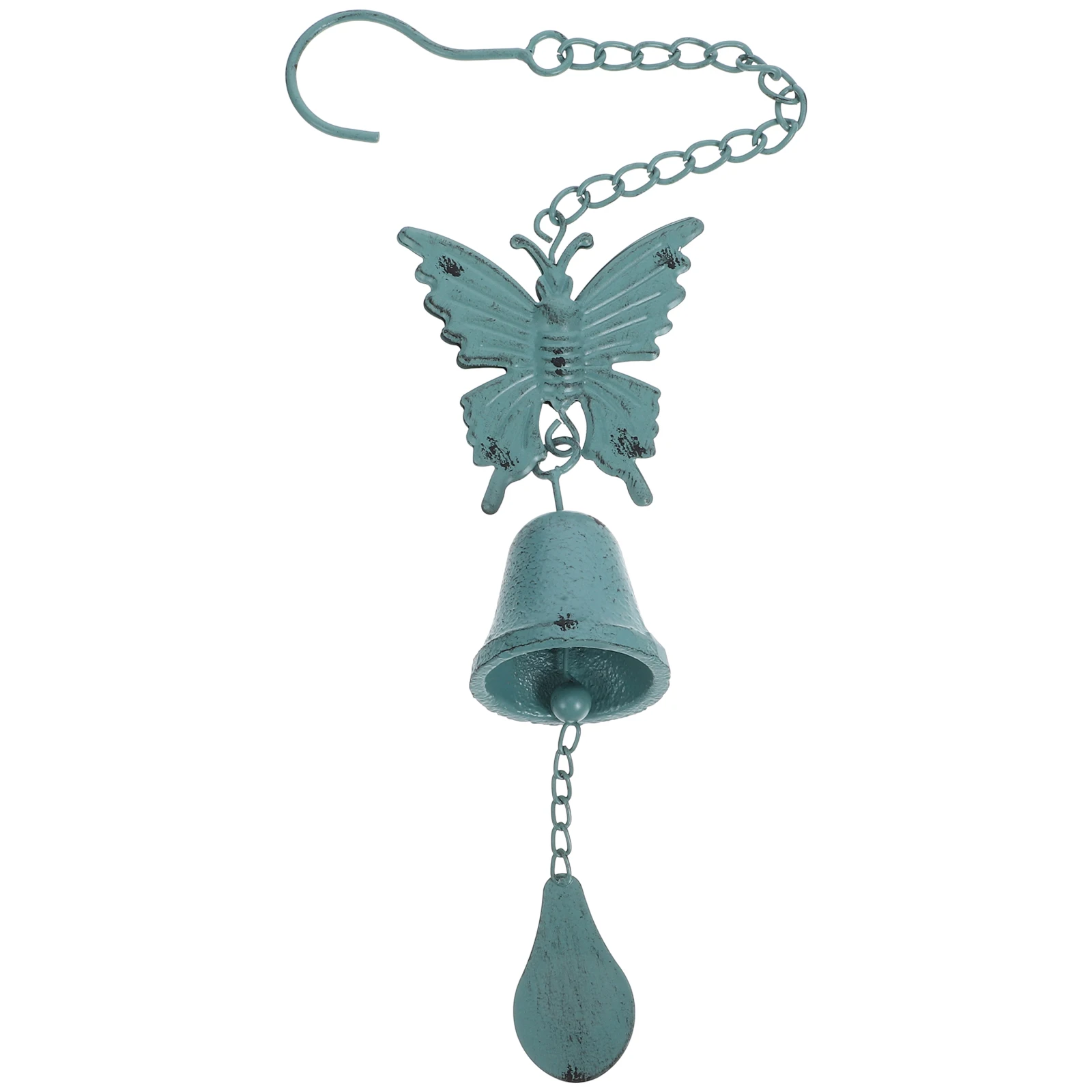 

Durable Iron Vintage Wind Chimes Outdoor Garden Patio Decor Melodious Sound Blue Wind Chimes for Outside Butterfly Decor