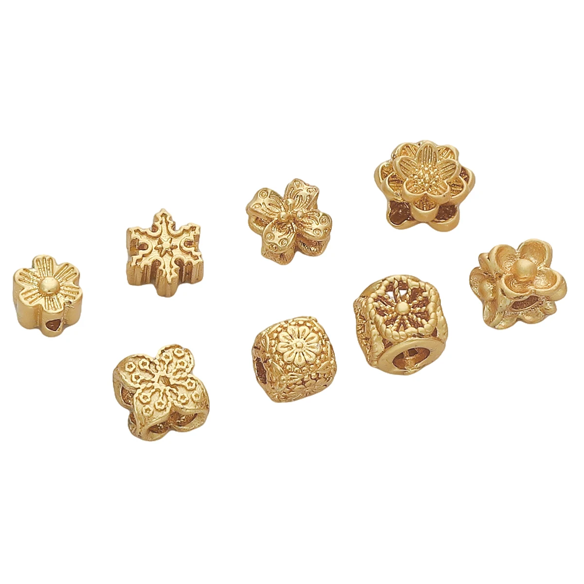 

1PC Beads Ancient Beading Copper Sand Gold K5 K6 beads Irregular Loose Spacer beads for DIY Jewelry Making Earring accessories