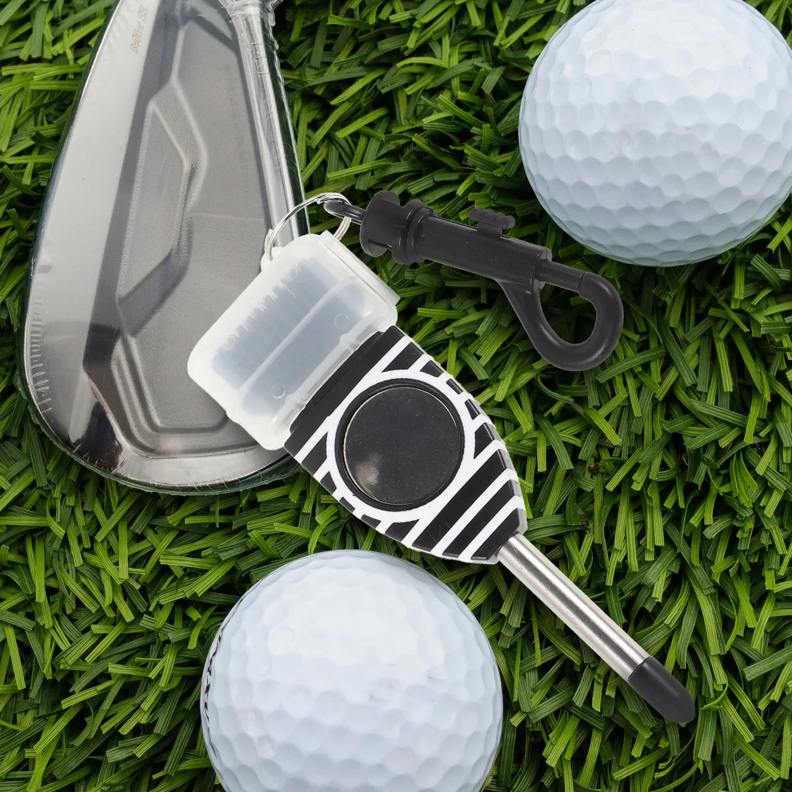 Golf Club Brush Professional Groove Cleaner Stainless Steel Design Gentle on Clubs No Scratch Deep Clean Portable Golf Club