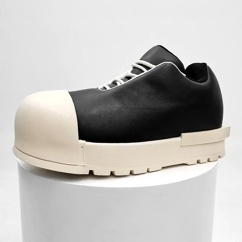 New Arrival Stylish Big Head Shoes Black Warrior Ugly Cute Bread Shell Couple Thick Platform Sneakers