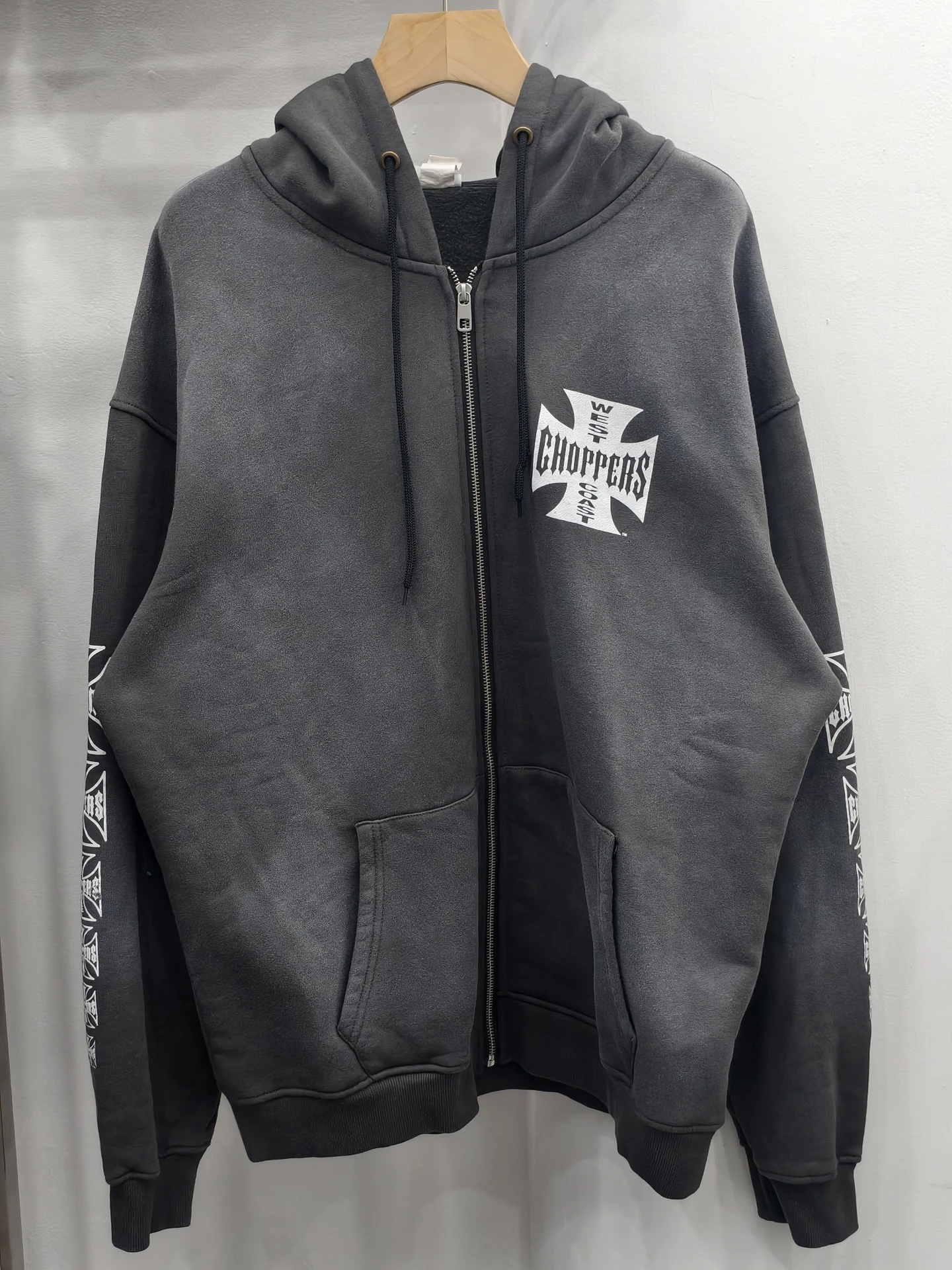 

Толстовка WCC Basic 25FW с капюшоном, на флисовой подкладке, винтажная, плотная, в американском уличном стиле, повседневная, с длинными рукавами, на молнии