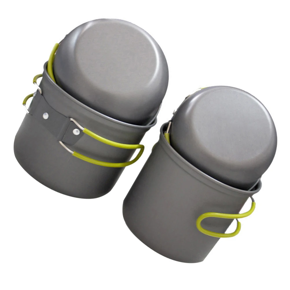 

Aluminum Camping Set Hiking Picnic Outdoor Foldable Outdoor Cookware Pot H Durable AntiRust Cookware