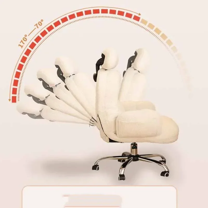 Silla de oficina ergonómica de lujo para jugadores, con respaldo alto, móvil, con ruedas, para dormitorio, oficina, muebles para el hogar.