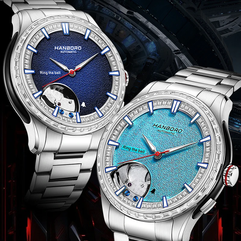 HANBORO Chime Series Modified Movement Men's Personalized Automatic Mechanical Watch